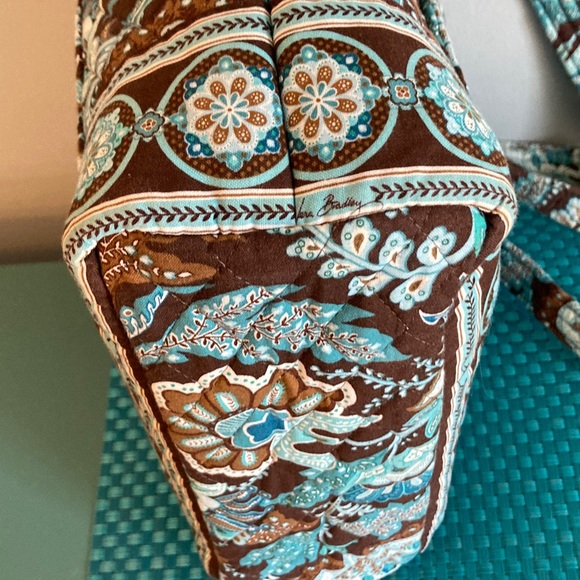 Vera Bradley Java Blue Tote Bag Made in USA - Picture 6 of 16